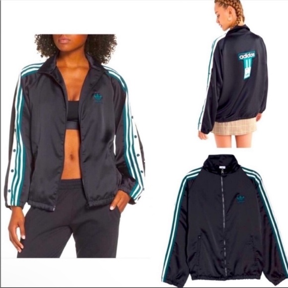 adidas Originals Jackets & Blazers - NWT Adidas Originals Black Green Adibreak Track Jacket Top M Women’s Streetwear